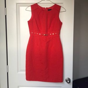 Tahari red/orange dress
